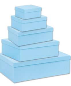 Κουτί χάρτινο σκληρό γαλάζιο 30*23*10