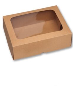 Κουτάκι χάρτινο με διαφάνεια και καπάκι