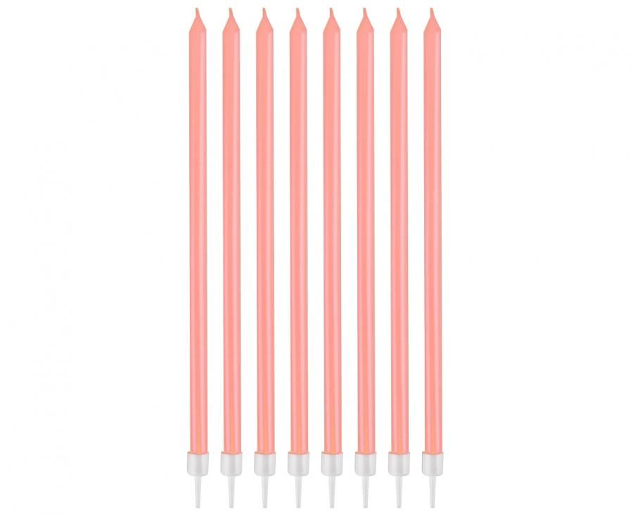 Κεράκια τούρτας χρώμα φούξια, ύψους 8,6 εκ.