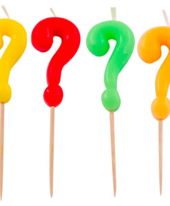 Κεράκι γενεθλίων ερωτηματικό "?"