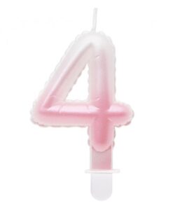 Κεράκι Όμπρε Ροζ  – Ιδανικό για παιδικό Πάρτι