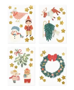 Χριστουγεννιάτικα Αυτοκόλλητα για Τζάμια – Μαγεία στα Παράθυρά σας!