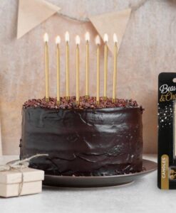 Χρυσά Ψηλά Κεριά Γενεθλίων – Λάμψη σε κάθε ευχή!