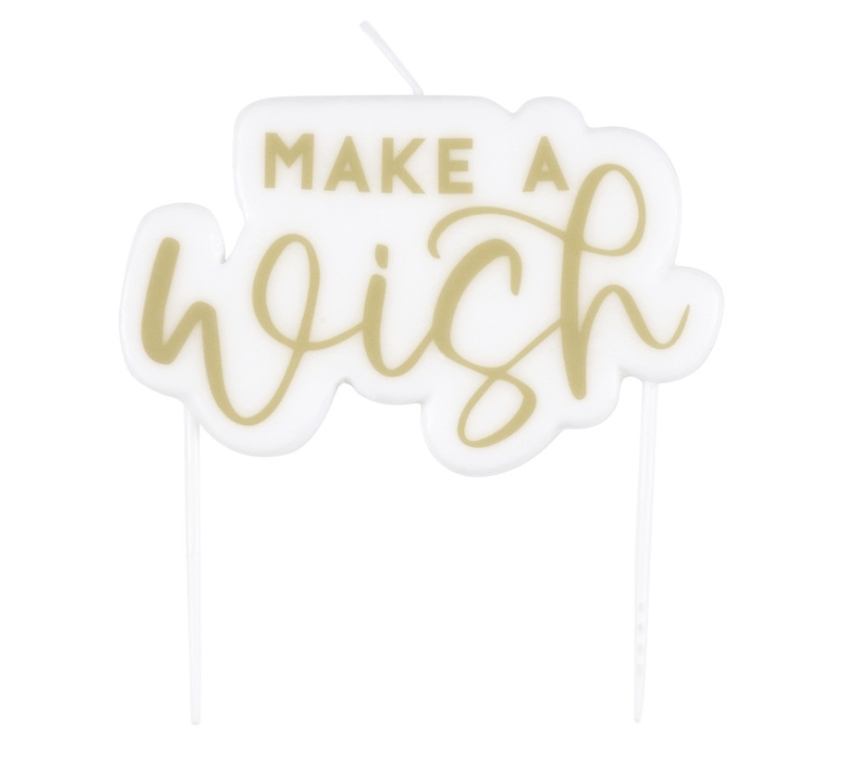 Κεράκι Τούρτας Make A Wish - Ιδανικό για Γενέθλια και Εορτές
