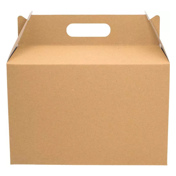 Κουτί/ βαλιτσάκι για γεύμα κραφτ 26,5x12,8x18cm