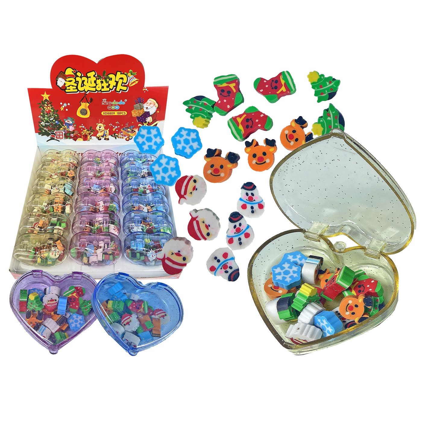 Γομάκια με φιγούρα χριστουγεννιάτικη