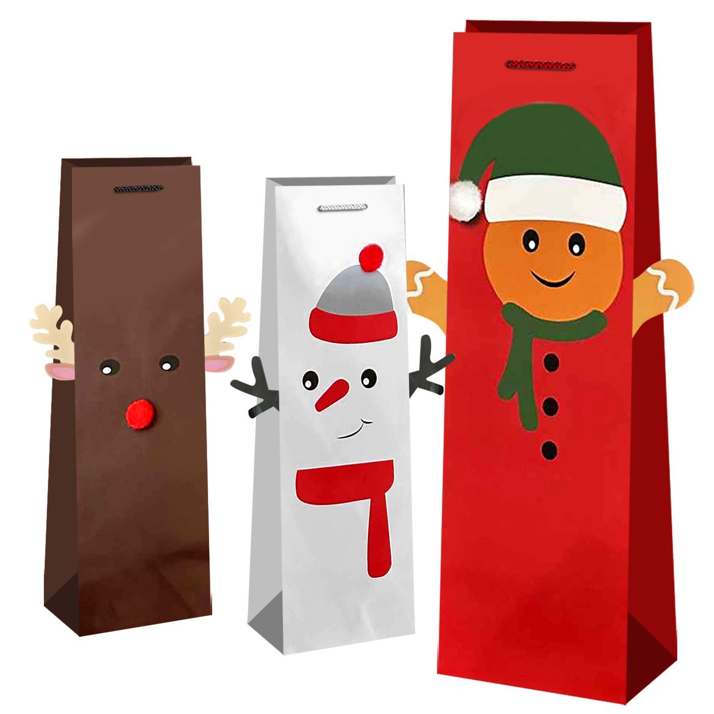 Σακούλα ποτού/κρασιού χριστουγεννιάτικη!